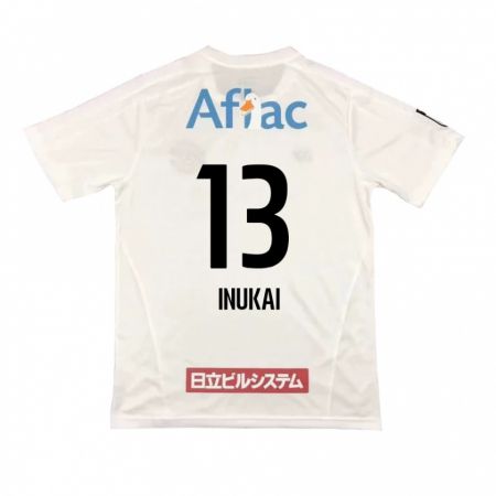 Kandiny Férfi Tomoya Inukai #13 Fehér Fekete Idegenbeli Jersey 2024/25 Mez Póló Ing