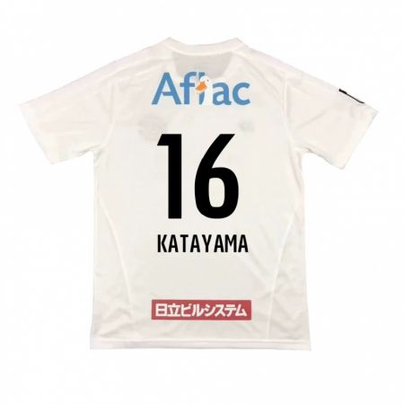 Kandiny Férfi Eiichi Katayama #16 Fehér Fekete Idegenbeli Jersey 2024/25 Mez Póló Ing