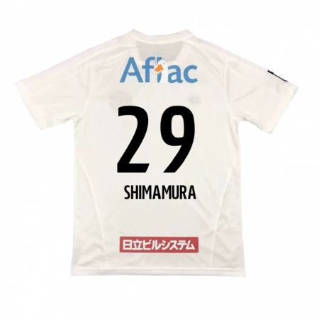 Kandiny Férfi Takuya Shimamura #29 Fehér Fekete Idegenbeli Jersey 2024/25 Mez Póló Ing