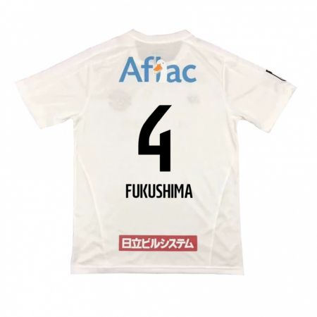 Kandiny Férfi Taiga Fukushima #4 Fehér Fekete Idegenbeli Jersey 2024/25 Mez Póló Ing