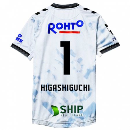 Kandiny Férfi Masaaki Higashiguchi #1 Fehér Fekete Idegenbeli Jersey 2024/25 Mez Póló Ing