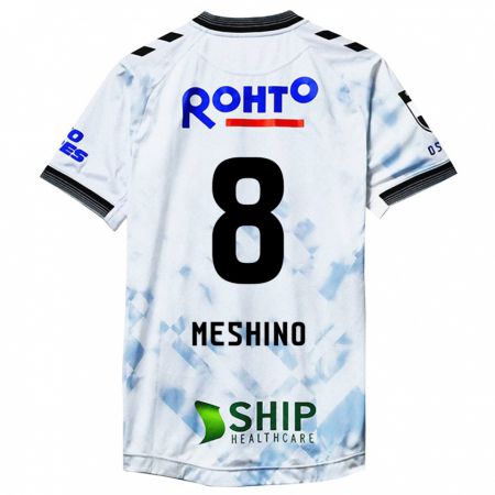 Kandiny Férfi Ryotaro Meshino #8 Fehér Fekete Idegenbeli Jersey 2024/25 Mez Póló Ing