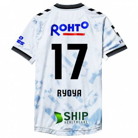 Kandiny Férfi Ryoya Yamashita #17 Fehér Fekete Idegenbeli Jersey 2024/25 Mez Póló Ing