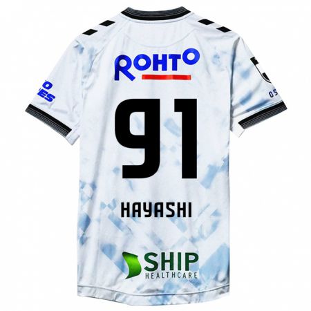 Kandiny Férfi Daichi Hayashi #91 Fehér Fekete Idegenbeli Jersey 2024/25 Mez Póló Ing