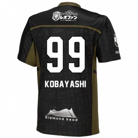 Kandiny Férfi Yuki Kobayashi #99 Fekete Zöld Idegenbeli Jersey 2024/25 Mez Póló Ing