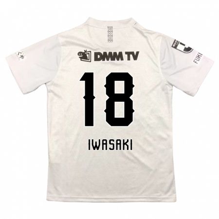 Kandiny Férfi Yuto Iwasaki #18 Szürke Fekete Idegenbeli Jersey 2024/25 Mez Póló Ing