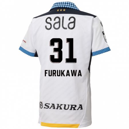 Kandiny Férfi Yosuke Furukawa #31 Fehér Fekete Idegenbeli Jersey 2024/25 Mez Póló Ing