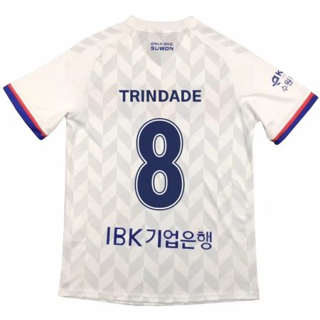 Kandiny Férfi Matheus Trindade #8 Fehér Kék Idegenbeli Jersey 2024/25 Mez Póló Ing