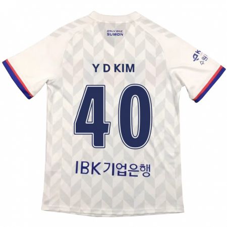 Kandiny Férfi Do-Yoon Kim #40 Fehér Kék Idegenbeli Jersey 2024/25 Mez Póló Ing