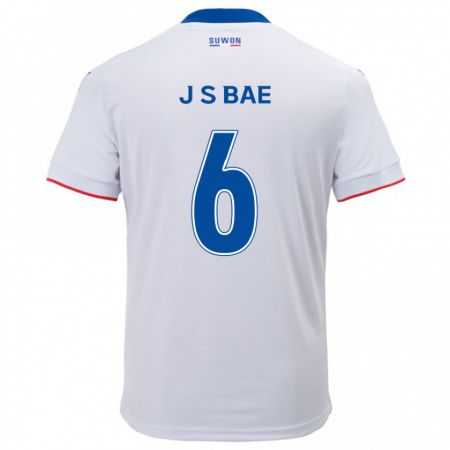 Kandiny Férfi Seo-Joon Bae #6 Fehér Kék Idegenbeli Jersey 2024/25 Mez Póló Ing