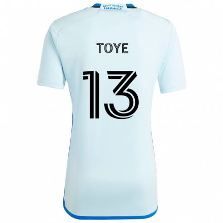 Kandiny Férfi Mason Toye #13 Jégkék Idegenbeli Jersey 2024/25 Mez Póló Ing