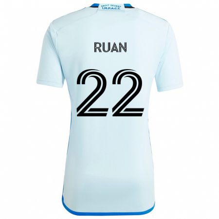 Kandiny Férfi Ruan #22 Jégkék Idegenbeli Jersey 2024/25 Mez Póló Ing