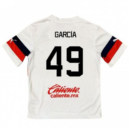 Kandiny Férfi Gilberto García #49 Fehér Piros Idegenbeli Jersey 2024/25 Mez Póló Ing