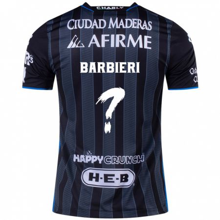 Kandiny Férfi Miguel Barbieri #0 Fehér Fekete Idegenbeli Jersey 2024/25 Mez Póló Ing