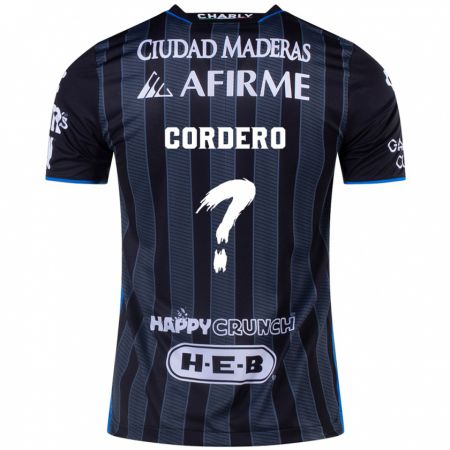 Kandiny Férfi Nicolás Cordero #0 Fehér Fekete Idegenbeli Jersey 2024/25 Mez Póló Ing