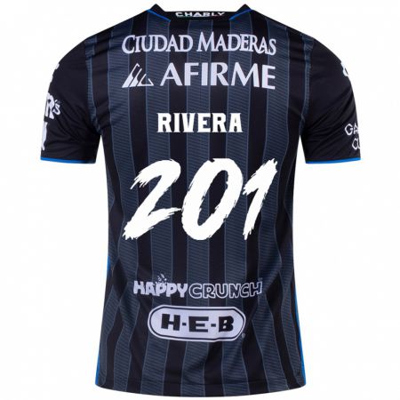 Kandiny Férfi Christian Rivera #201 Fehér Fekete Idegenbeli Jersey 2024/25 Mez Póló Ing