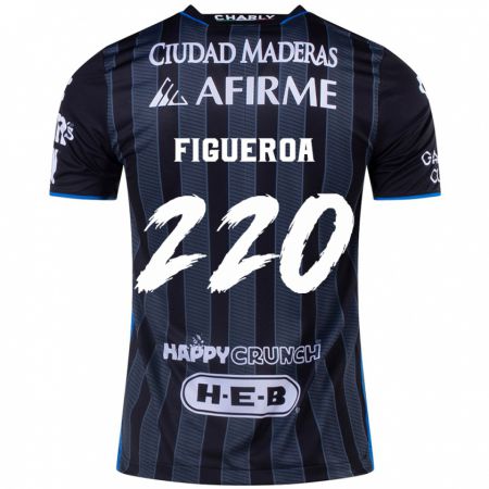 Kandiny Férfi Christopher Figueroa #220 Fehér Fekete Idegenbeli Jersey 2024/25 Mez Póló Ing