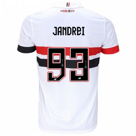 Kandiny Női Jandrei #93 Fehér Piros Fekete Hazai Jersey 2024/25 Mez Póló Ing