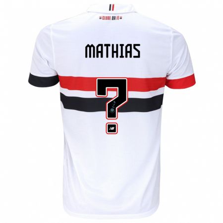 Kandiny Női Leandro Mathias #0 Fehér Piros Fekete Hazai Jersey 2024/25 Mez Póló Ing