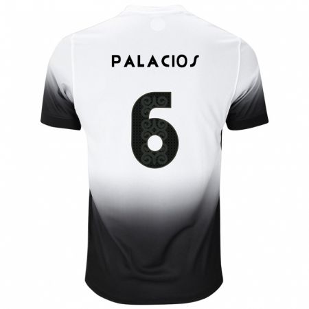 Kandiny Női Diego Palacios #6 Fehér Fekete Hazai Jersey 2024/25 Mez Póló Ing