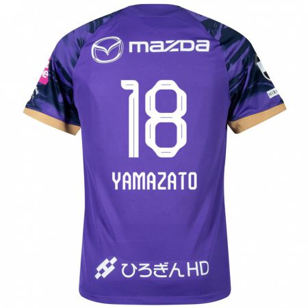 Kandiny Női Kenshin Yamazato #18 Lila Fehér Hazai Jersey 2024/25 Mez Póló Ing