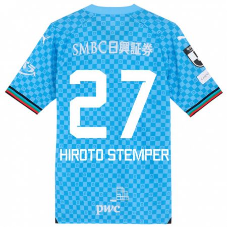 Kandiny Női Luka Hiroto Stemper #27 Azúrkék Hazai Jersey 2024/25 Mez Póló Ing