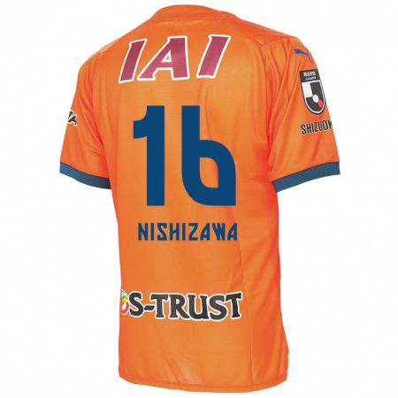 Kandiny Női Kenta Nishizawa #16 Orange Blue Hazai Jersey 2024/25 Mez Póló Ing