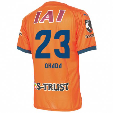 Kandiny Női Shu Okada #23 Orange Blue Hazai Jersey 2024/25 Mez Póló Ing