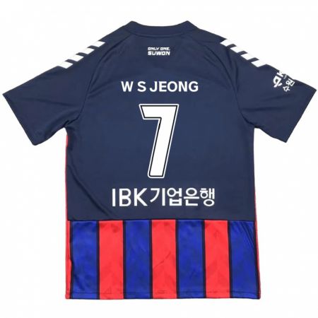 Kandiny Női Seung-Won Jeong #7 Kék Piros Hazai Jersey 2024/25 Mez Póló Ing