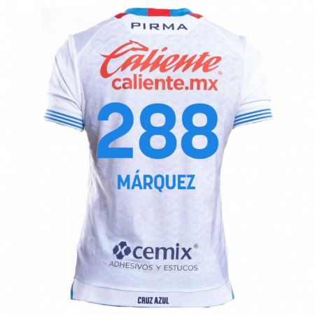 Kandiny Női Víctor Márquez #288 Fehér Kék Idegenbeli Jersey 2024/25 Mez Póló Ing