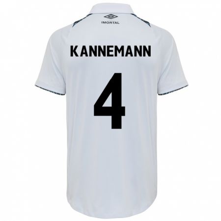 Kandiny Női Walter Kannemann #4 Fehér Kék Idegenbeli Jersey 2024/25 Mez Póló Ing