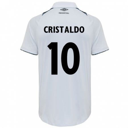 Kandiny Női Franco Cristaldo #10 Fehér Kék Idegenbeli Jersey 2024/25 Mez Póló Ing