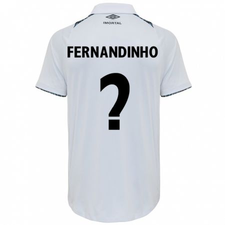 Kandiny Női Fernandinho #0 Fehér Kék Idegenbeli Jersey 2024/25 Mez Póló Ing