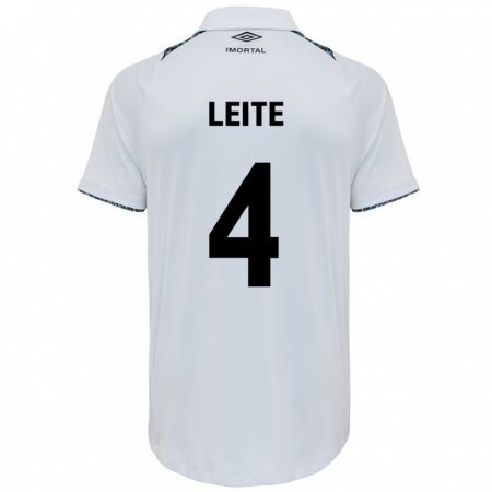 Kandiny Női Paulo Henrique Leite #4 Fehér Kék Idegenbeli Jersey 2024/25 Mez Póló Ing