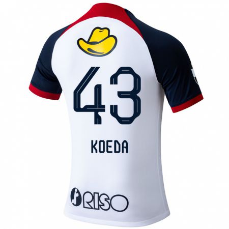 Kandiny Női Gemma Koeda #43 Fehér Kék Piros Idegenbeli Jersey 2024/25 Mez Póló Ing