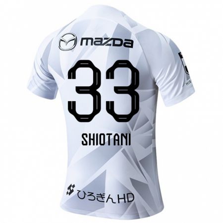 Kandiny Női Tsukasa Shiotani #33 Fehér Szürke Fekete Idegenbeli Jersey 2024/25 Mez Póló Ing