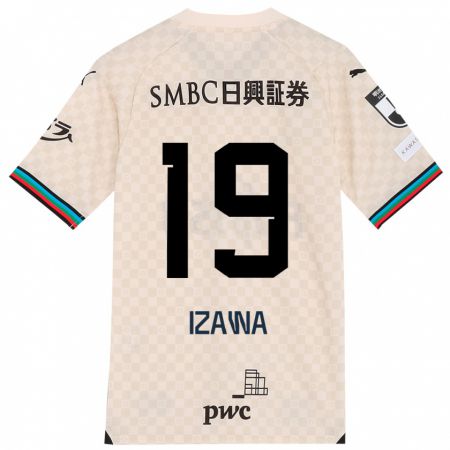 Kandiny Női Haruki Izawa #19 Fehér Szürke Idegenbeli Jersey 2024/25 Mez Póló Ing