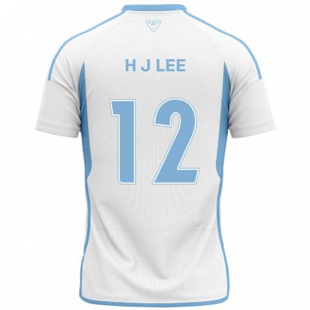 Kandiny Női Jae-Hyung Lee #12 Fehér Kék Idegenbeli Jersey 2024/25 Mez Póló Ing