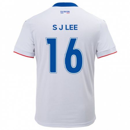 Kandiny Női Jong-Sung Lee #16 Fehér Kék Idegenbeli Jersey 2024/25 Mez Póló Ing