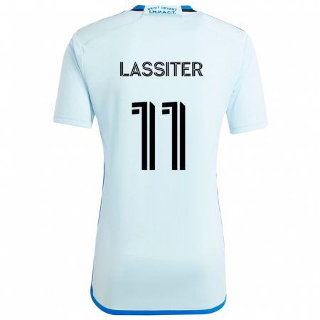 Kandiny Női Ariel Lassiter #11 Jégkék Idegenbeli Jersey 2024/25 Mez Póló Ing