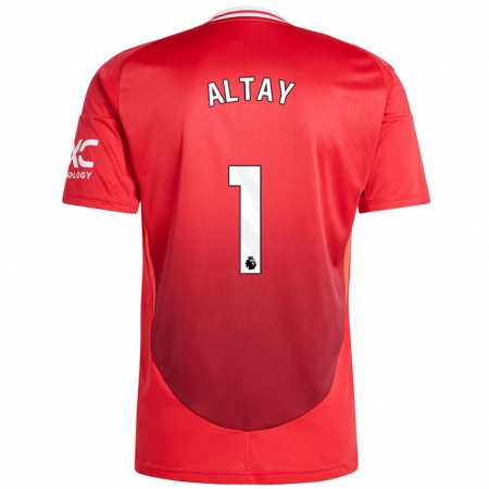 Kandiny Gyermek Altay Bayındır #1 Élénkpiros Hazai Jersey 2024/25 Mez Póló Ing