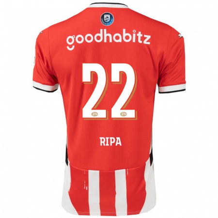 Kandiny Gyermek Chimera Ripa #22 Piros Fehér Hazai Jersey 2024/25 Mez Póló Ing