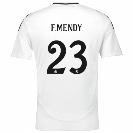 Kandiny Gyermek Ferland Mendy #23 Fehér Hazai Jersey 2024/25 Mez Póló Ing