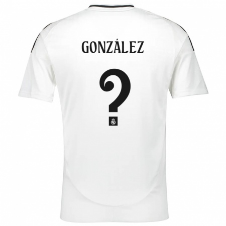 Kandiny Gyermek Álvaro González #0 Fehér Hazai Jersey 2024/25 Mez Póló Ing