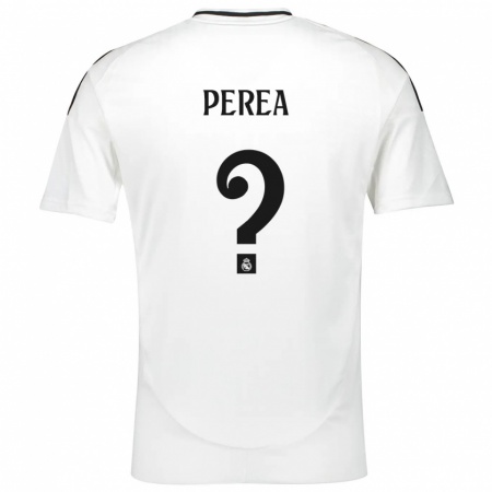 Kandiny Gyermek Cristian Perea #0 Fehér Hazai Jersey 2024/25 Mez Póló Ing