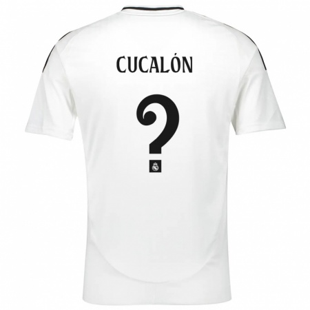 Kandiny Gyermek Marc Cucalón #0 Fehér Hazai Jersey 2024/25 Mez Póló Ing