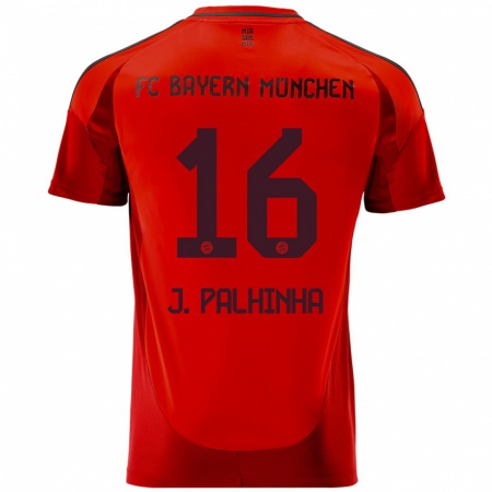 Kandiny Gyermek João Palhinha #16 Piros Hazai Jersey 2024/25 Mez Póló Ing