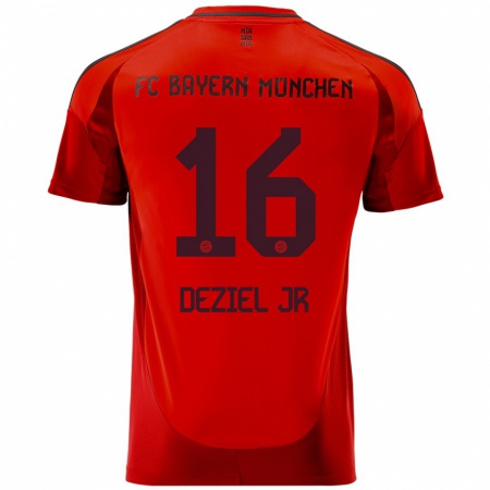 Kandiny Gyermek Robert Deziel Jr #16 Piros Hazai Jersey 2024/25 Mez Póló Ing