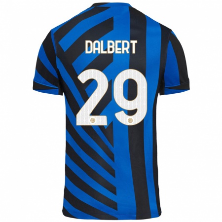 Kandiny Gyermek Dalbert #29 Kék Fekete Hazai Jersey 2024/25 Mez Póló Ing