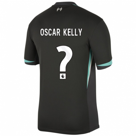 Kandiny Gyermek Oscar Kelly #0 Fekete Antracit Fehér Idegenbeli Jersey 2024/25 Mez Póló Ing